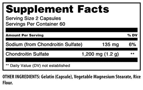 Image of Amazing Formulas Chrondroitin Sulfate | 1200 Mg Per Serving | 120 Capsules