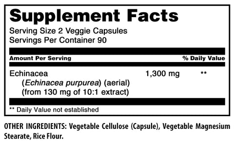 Image of Amazing Formulas Echinacea | 1300 Mg Per Serving | 180 Veggie Capsules