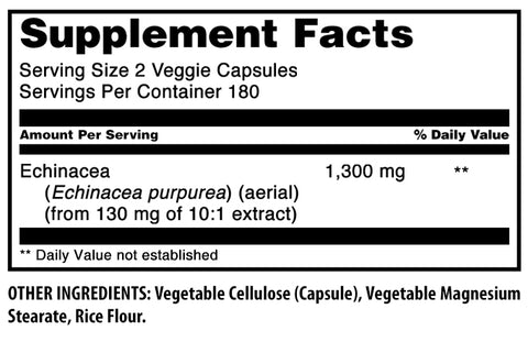 Image of Amazing Formulas Echinacea | 1300 Mg Per Serving | 360 Veggie Capsules