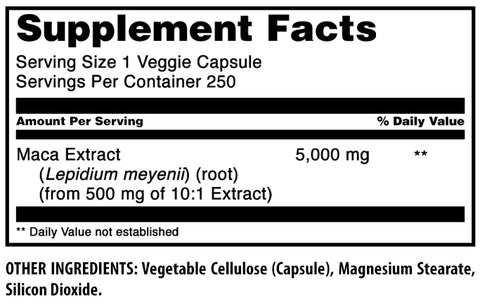 Image of Amazing Formulas Maca | 5000 mg | 250 Veggie Capsules