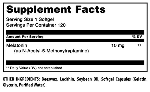 Image of Amazing Formulas Melatonin | 10 Mg | 120 Tablets