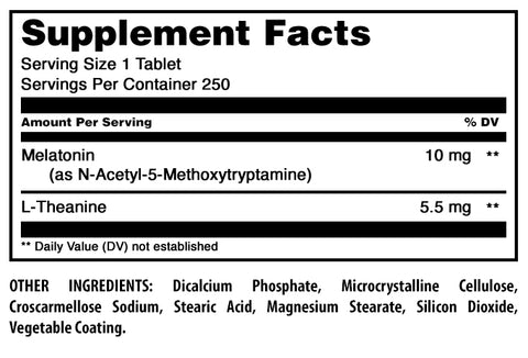 Image of Amazing Formulas Melatonin Plus L-Theanine | 15.5 Mg | 250 Tablets