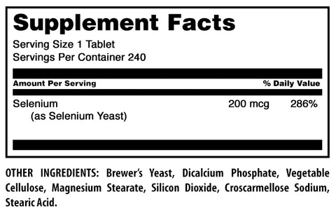 Image of Amazing Formulas Selenium | 200 Mcg | 240 Tablets