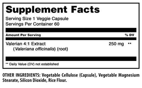 Image of Amazing Formulas Valerian Root | 250 Mg | 60 Veggie Capsules