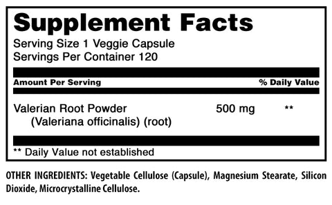 Image of Amazing Formulas Valerian Root | 500 Mg | 120 Veggie Capsules