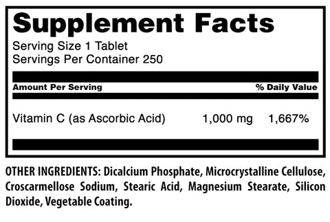 Image of Amazing Formulas Vitamin C | 1000 Mg | 250 Tablets