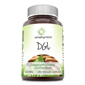 Amazing India DGL | 500 Mg | 60 Veggie Capsules