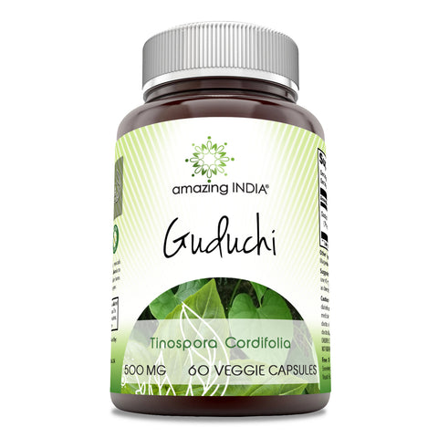 Image of Amazing India Guduchi | 500 Mg | 60 Veggie Capsules