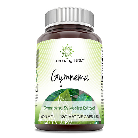 Image of Amazing India Gymnema Extract | 500 Mg | 120 Veggie Capsules