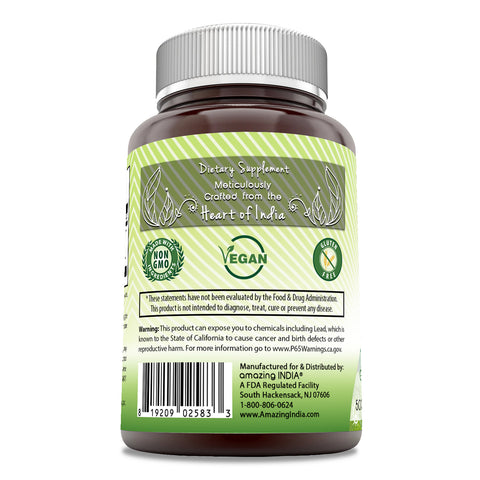 Image of Amazing India Gymnema Extract | 500 Mg | 120 Veggie Capsules