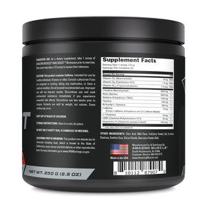 Amazing Muscle Max Boost | Intense Pre-Workout Supplement | 25 Servings| Strawberry Splash Flavor