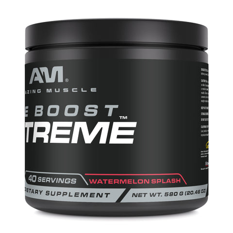 Image of Amazing Muscle Pre Boost Extreme- Pre-Workout with Caffeine | Watermelon | 20 Servings | 20.46 Oz | 14.5 Grams per Serving