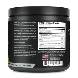 Amazing Muscle Pre Rise | Pre Workout Powder Supplement | 25 Servings | Green Apple Flavor