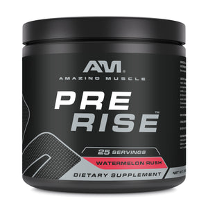 Amazing Muscle Pre Rise | Pre Workout Powder Supplement | 25 Servings | Watermelon Rush Flavor