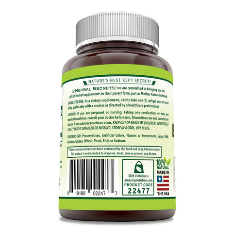 Image of Herbal Secrets Bilberry Extract | 1000 Mg | 120 Softgels