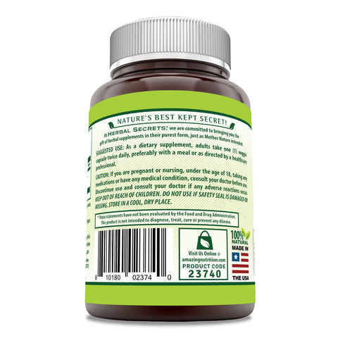 Image of Herbal Secrets Ginger Root | 550 Mg | 250 Veggie Capsules