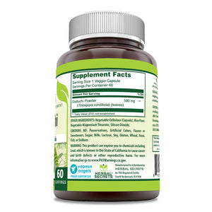 Herbal Secrets Guduchi | 500 Mg | 60 Veggie Capsules