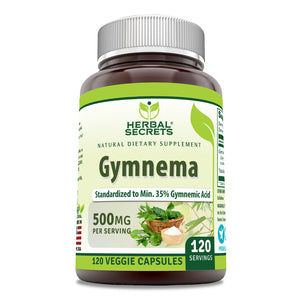 Herbal Secrets Gymnema | 500 Mg | 120 Veggie Capsules