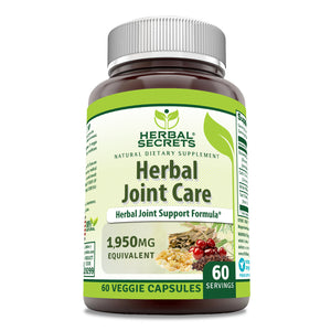 Herbal Secrets Herbal Joint Care | 1950 Mg Per Serving |  60 Veggie Capsules