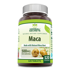 Herbal Secrets Maca | 500 Mg | 120 Tablets