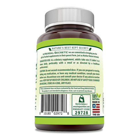 Image of Herbal Secrets Maca | 500 Mg | 120 Tablets