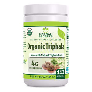 Herbal Secrets Organic Triphala 16 Oz
