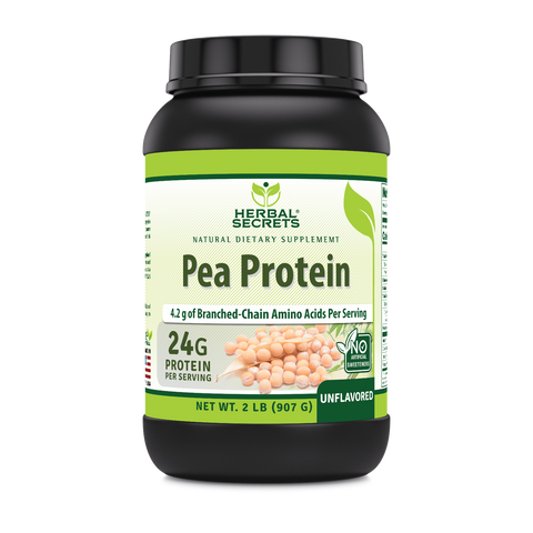 Image of Herbal Secrets Pea Protein UnFlavored | 2 Lbs | 907 Gram