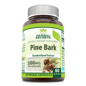 Herbal Secrets Pine Bark Extract | 100 Mg | 60 Veggie Capsules