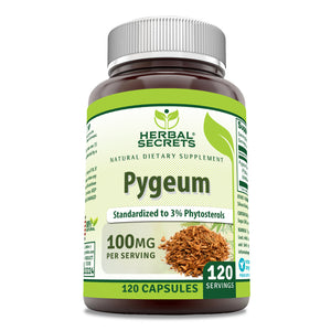 Herbal Secrets Pygeum Extract | 100 Mg | 120 Capsules