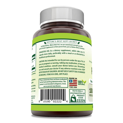 Image of Herbal Secrets Pygeum Extract | 100 Mg | 120 Capsules