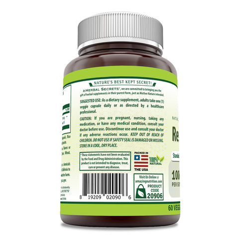 Image of Herbal Secrets Resveratrol | 100 Mg | 60 Veggie Capsules