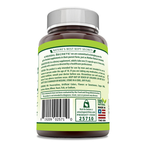 Image of Herbal Secrets Saw Palmetto Complex | 1200 milligrams | 120 Capsules