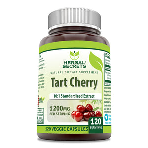 Herbal Secrets Tart Cherry | 1200 Mg | 120 Veggie Capsules