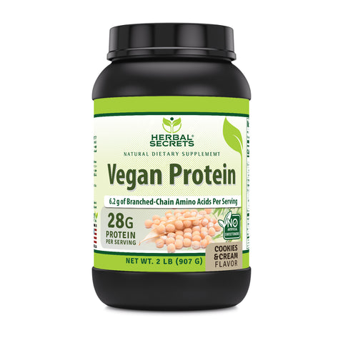 Image of Herbal Secrets Pea Protein | 2 Lbs | Cookies & Cream Flavor
