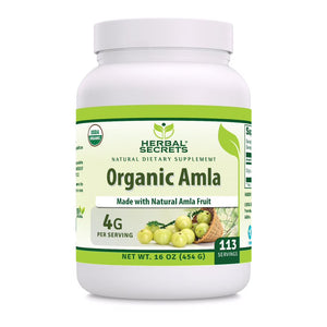 Herbal Secrets Amla Powder | 16 oz | 4 Grams Per Serving | 113 Serving | USDA Organic