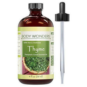 Body Wonders Thyme | Therapeutic Grade Essential Oil | 4 Fl. Oz (118 ML)