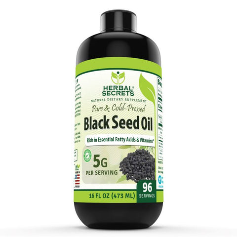 Herbal Secrets Black Seed Oil | 16 Oz – Amazing Nutrition