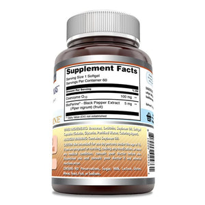 Amazing Formulas CoQ10 with Bioperine | 100 Mg | 60 Softgels