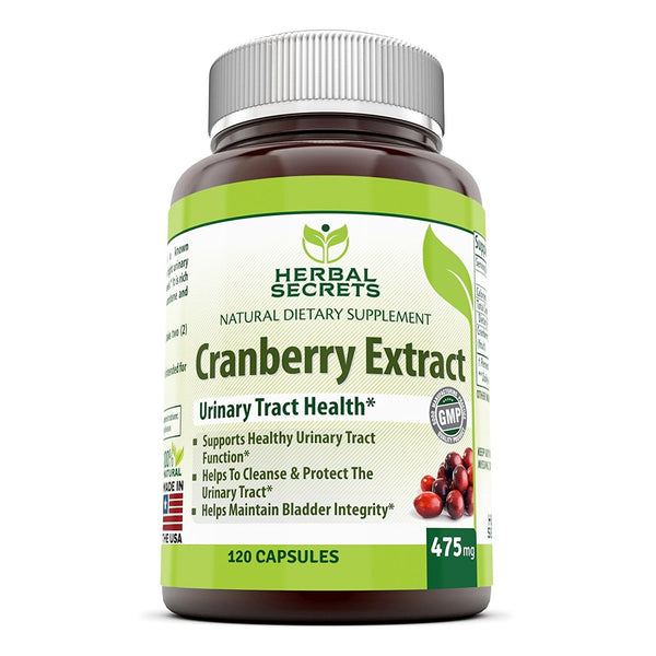 Herbal Secrets Cranberry Extract | 475 Mg | 120 Capsules – Amazing ...