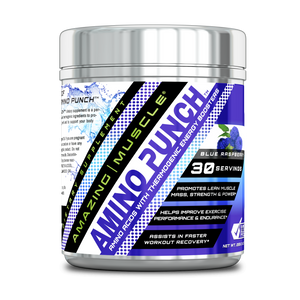 Amazing Muscle Amino Punch | Blue Raspberry | 30 Servings | 255 G | 8.5 Grams per Serving